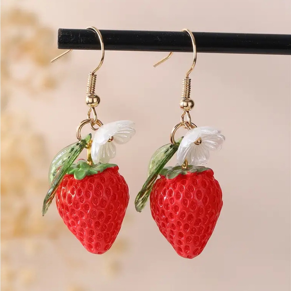 Strawberry Dangle Earrings